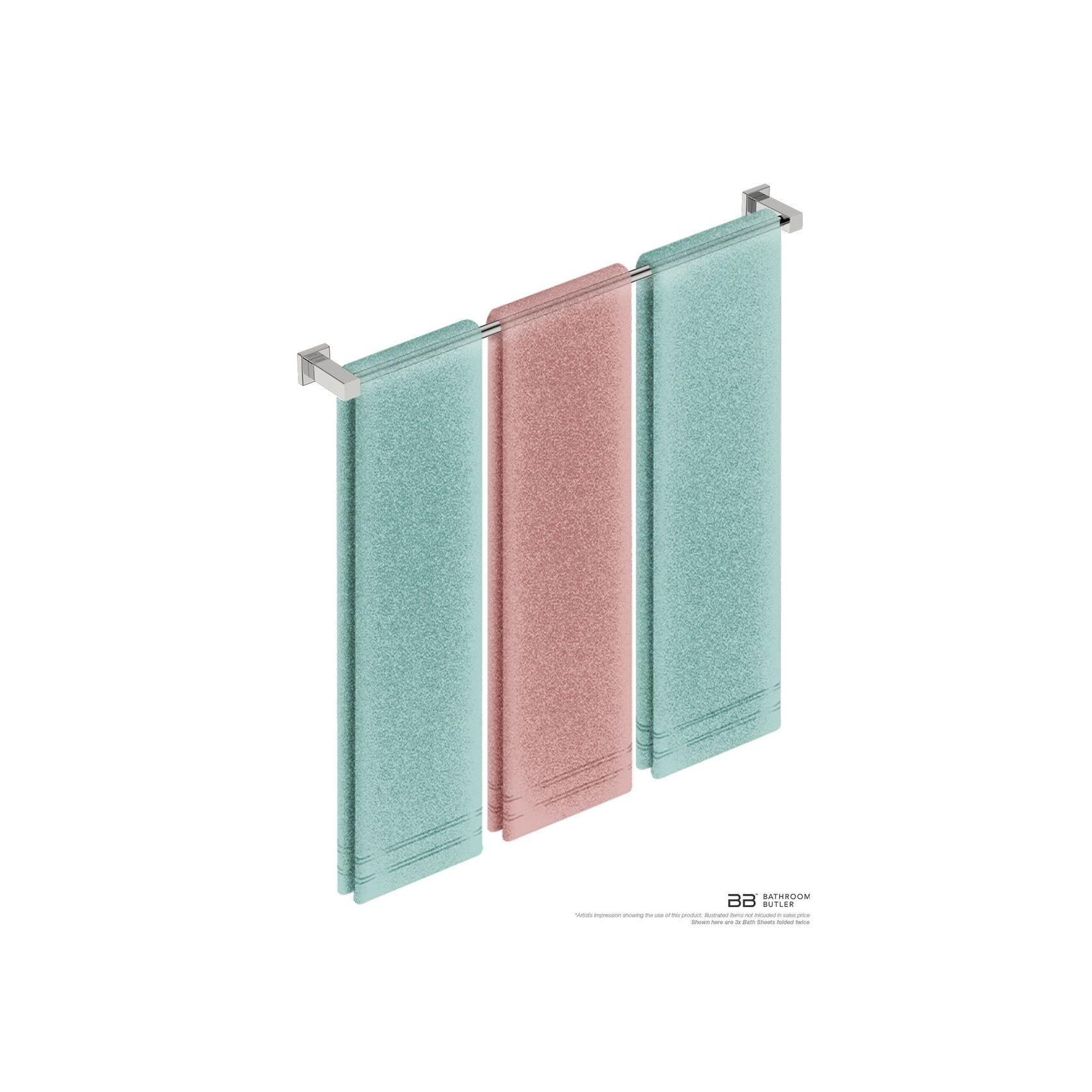 Single Towel Rail 800mm - 8500 Series Number 8575 gallery detail image