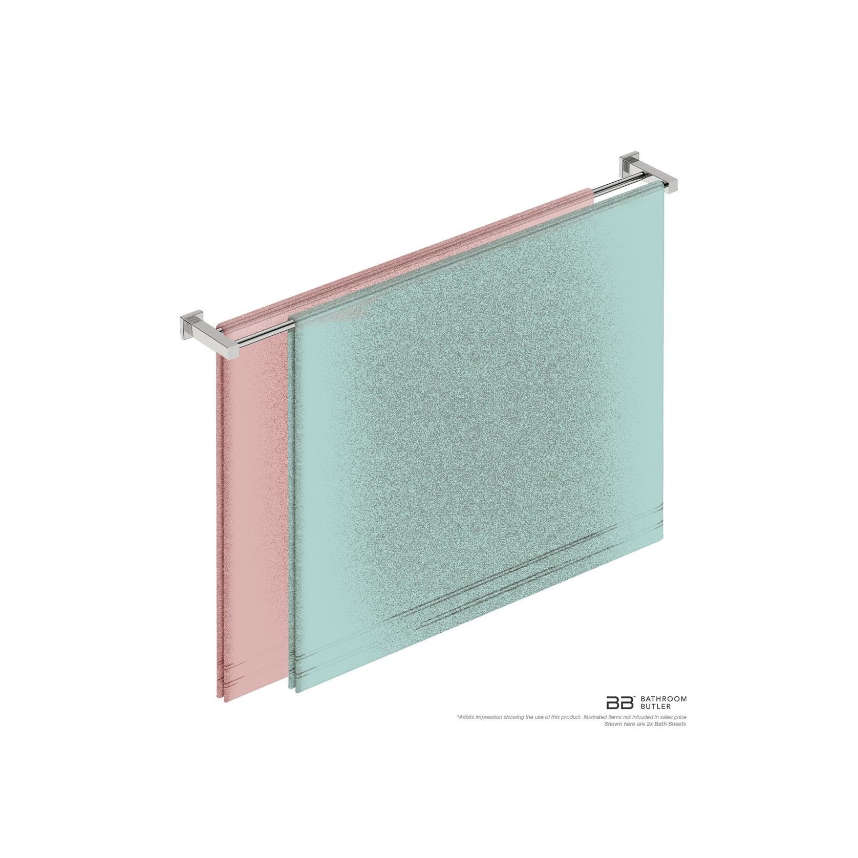 Double Towel Rail 1100mm - 8500 Series Number 8588 gallery detail image