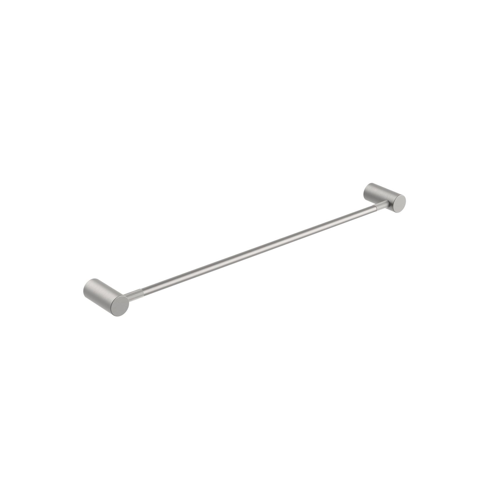Caddence Single Towel Rail 600mm Brushed Nickel gallery detail image