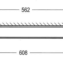Cubic Long Towel Rail 610mm Chrome gallery detail image