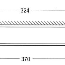 Cubic Short Towel Rail 370mm Chrome gallery detail image