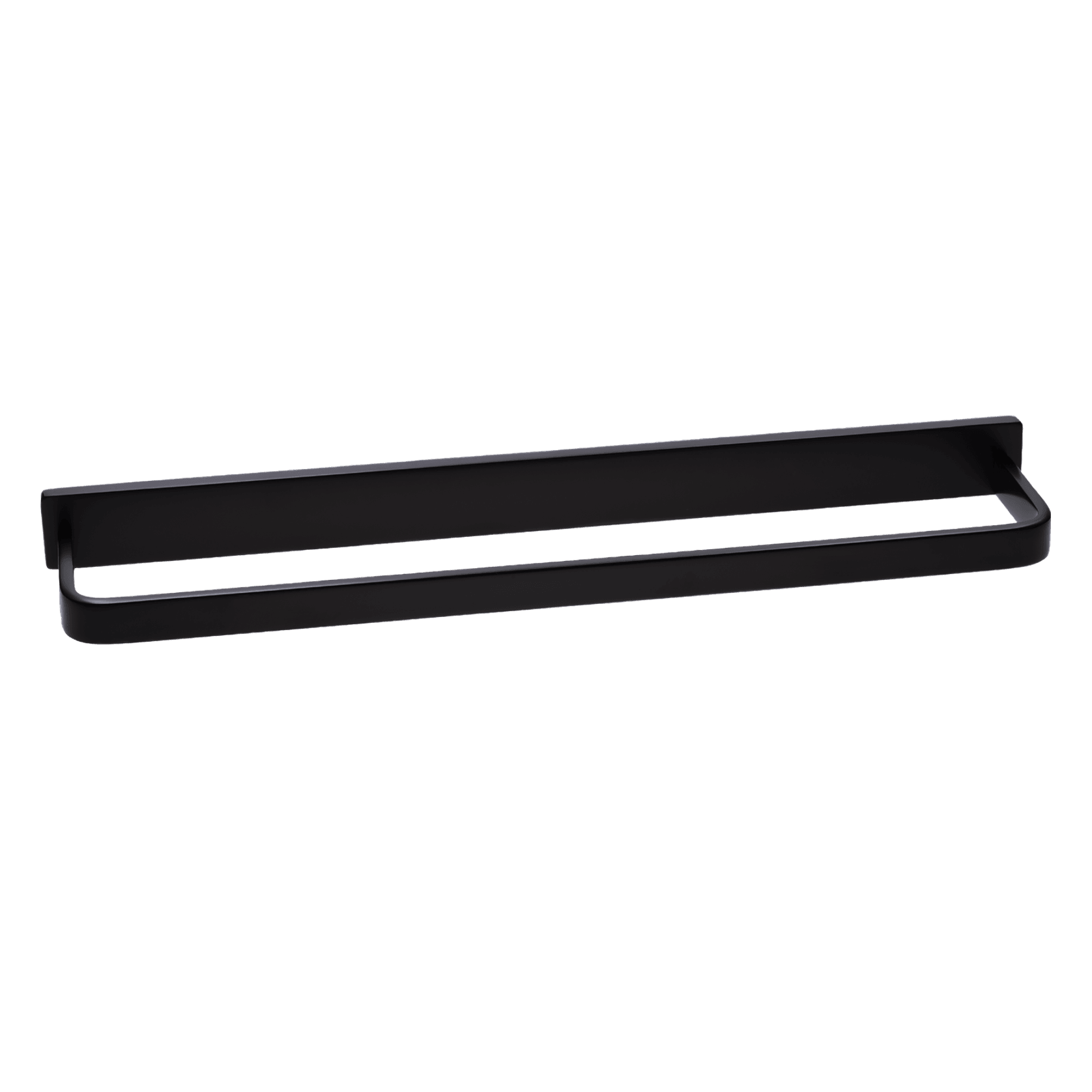 Cubic Short Towel Rail 370mm Satin Black gallery detail image