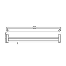 Zen SS316L Double Towel Rail 600mm | Brushed Nickel gallery detail image