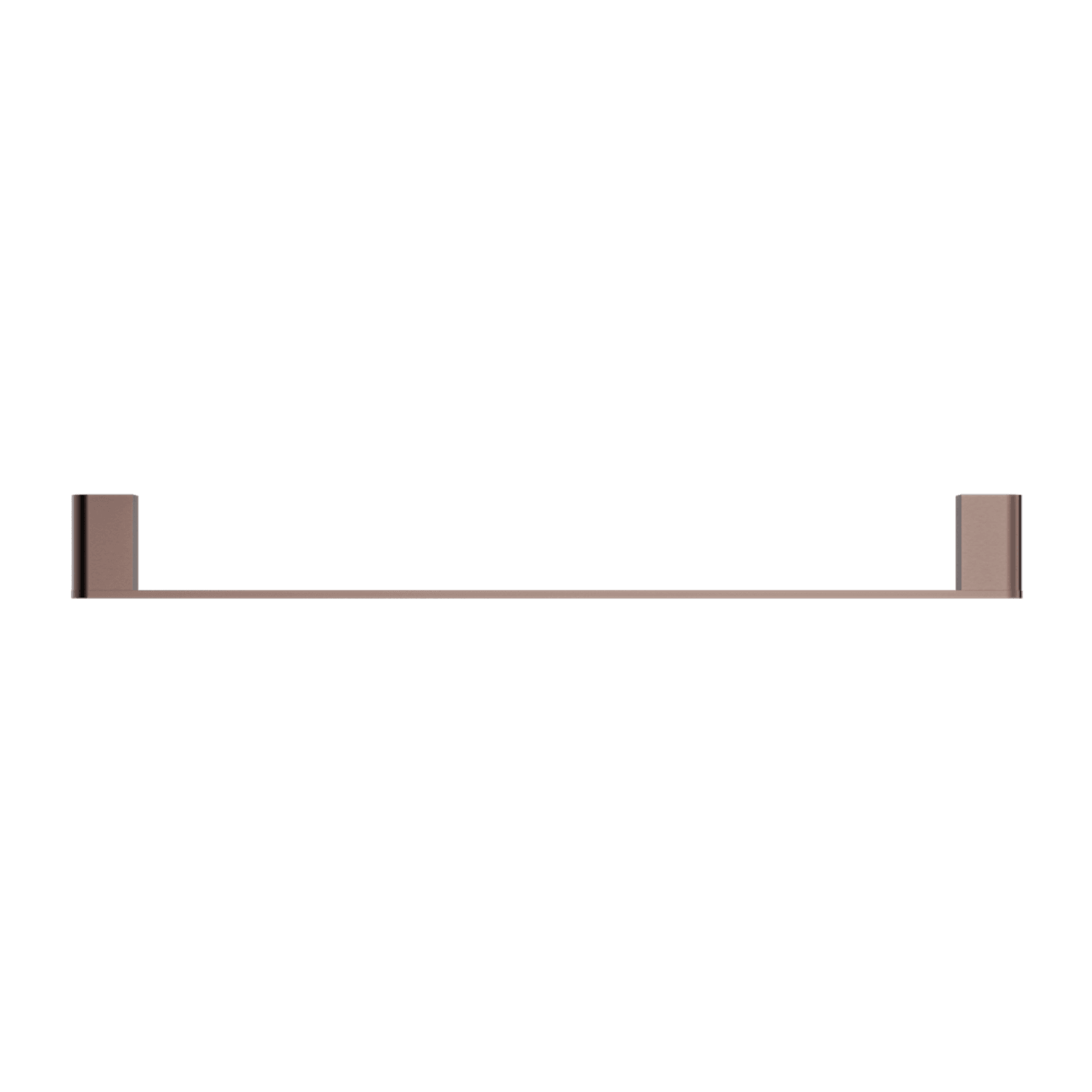Bianca Single Towel Rail 800mm | Brushed Bronze gallery detail image