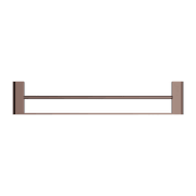 Bianca Double Towel Rail 800mm | Brushed Bronze gallery detail image