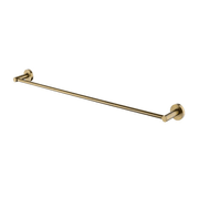 Lucid Pin Single Towel Rail 800mm Brushed Brass gallery detail image