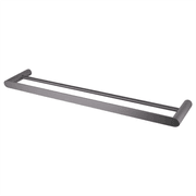 Rushy Double Towel Rail 600mm Gun Metal Grey gallery detail image