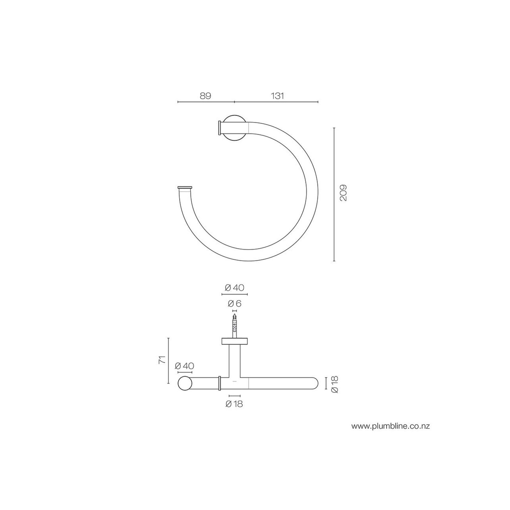 Buddy Towel Ring gallery detail image