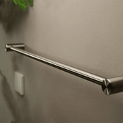 Zen SS316L Single Towel Rail 600mm | Brushed Nickel gallery detail image