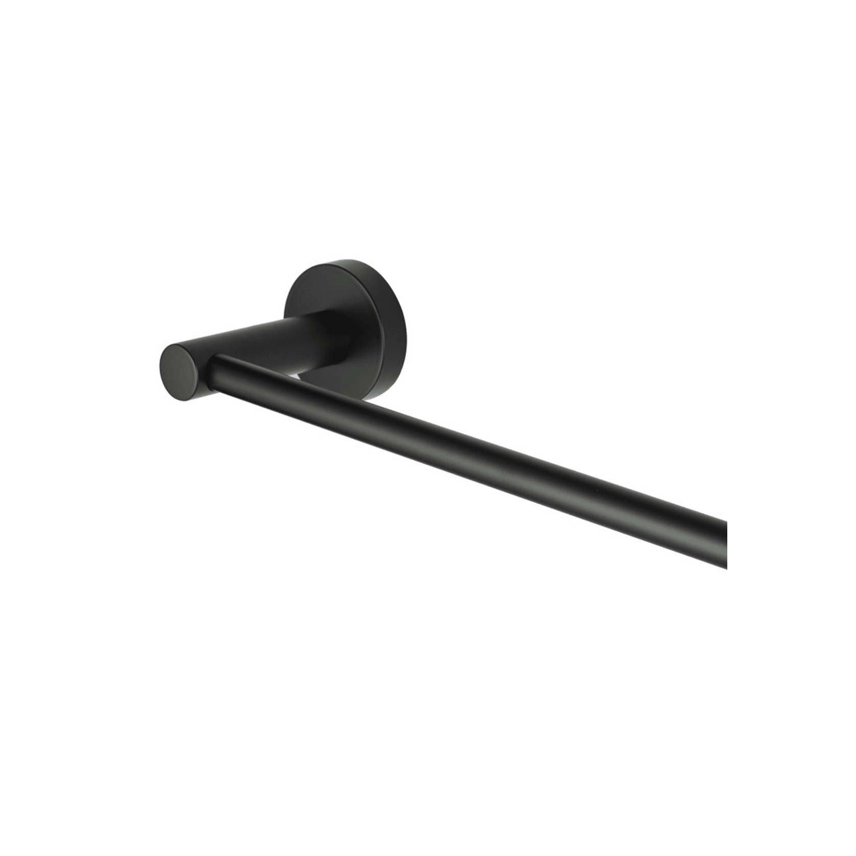 Lucid Pin Single Towel Rail 800mm Matte Black gallery detail image