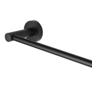 Lucid Pin Single Towel Rail 800mm Matte Black gallery detail image
