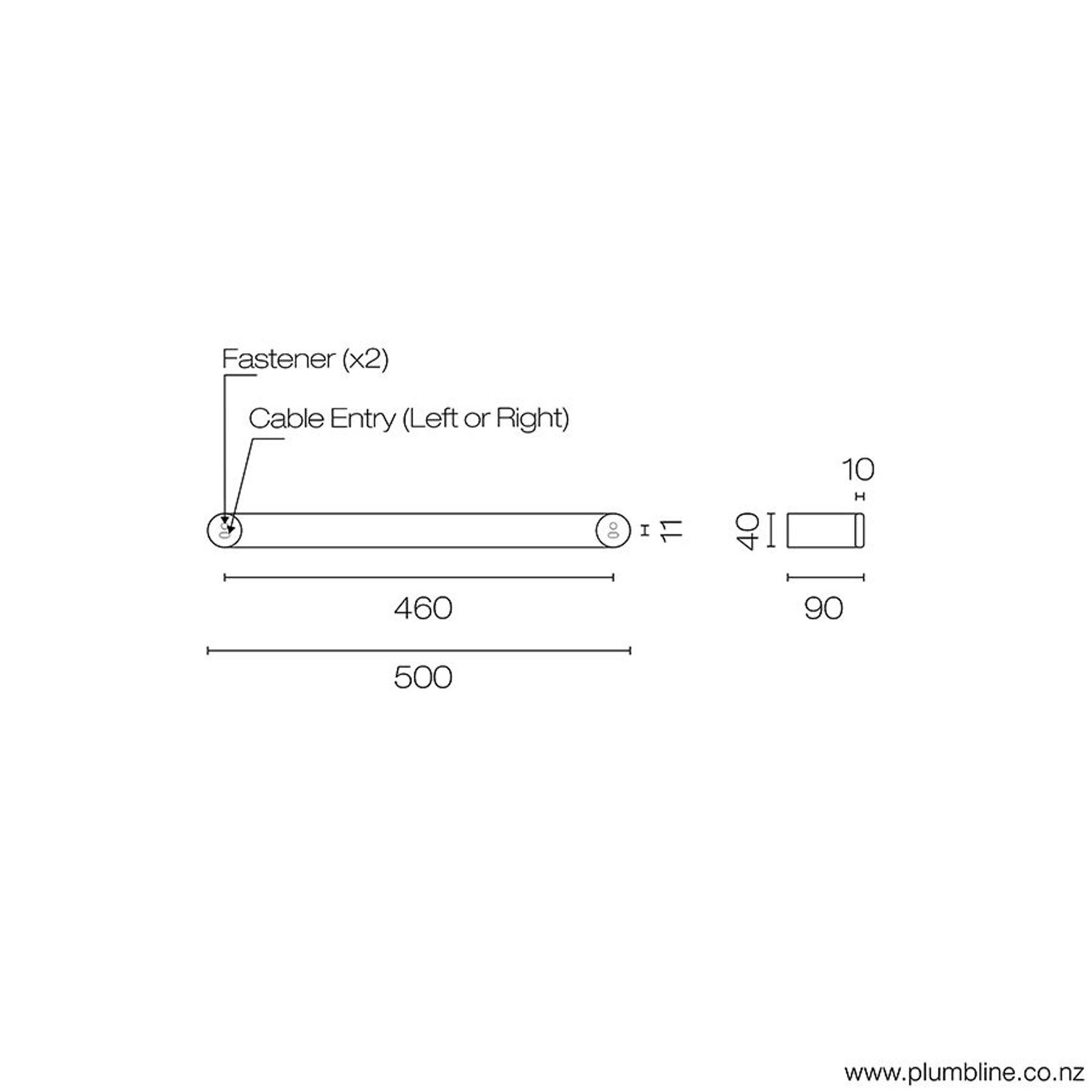 Verso 50 Heated Towel Rail gallery detail image