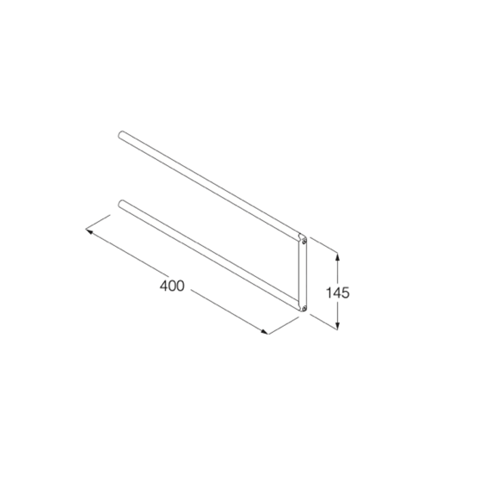 Minimal Vertical Towel Rail by Boffi gallery detail image