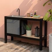 Portsea Outdoor Portable Kitchen Island Bench With Sink gallery detail image