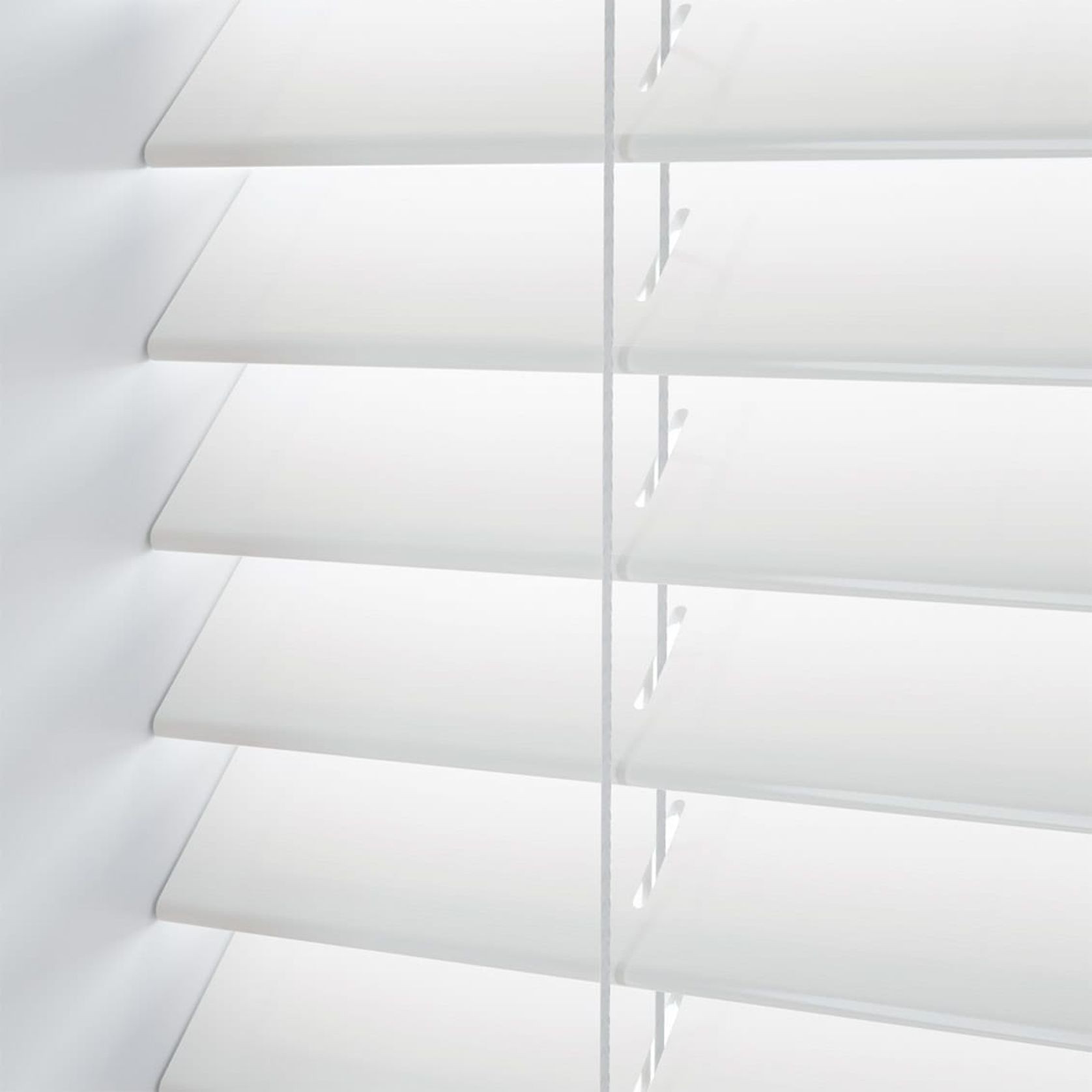 Express Pure White Wooden 50mm | Venetian Blinds gallery detail image