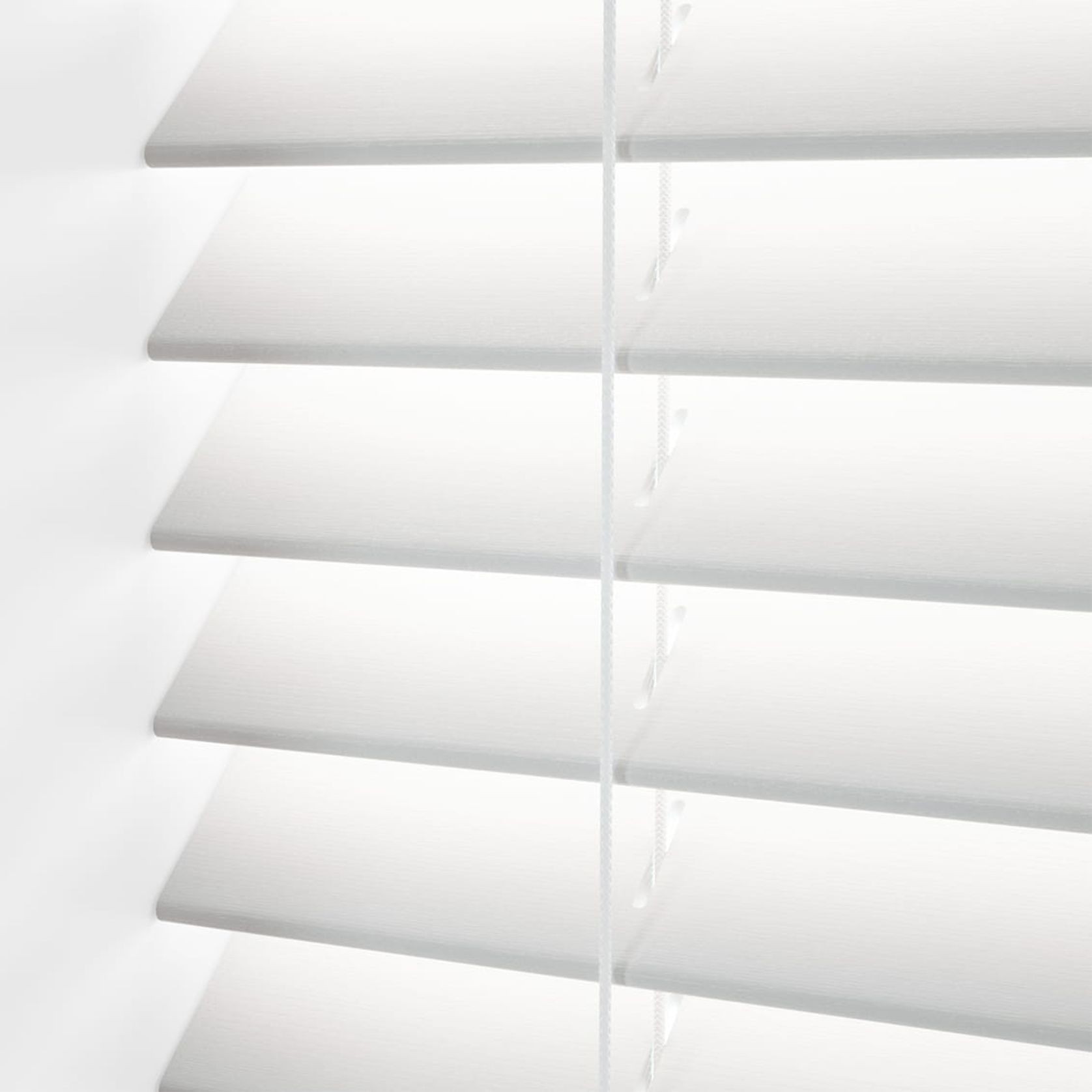 Express Pure White Wooden 63mm | Venetian Blinds gallery detail image