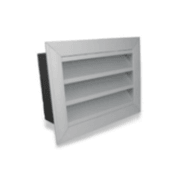 Anodized Aluminium Weatherproof Louvre with Box gallery detail image