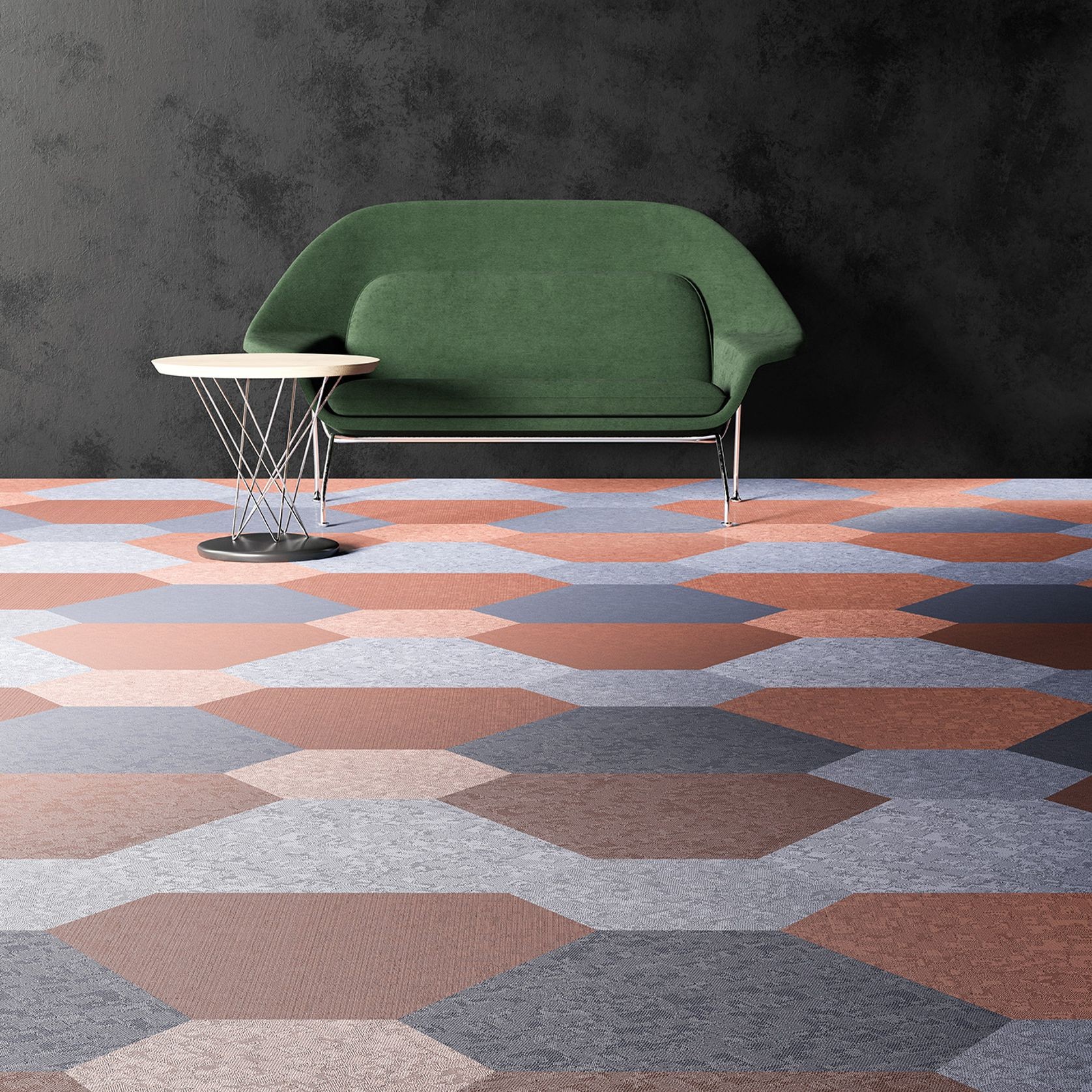 Versatile shaped woven eco-vinyl tiles by ntgrate® gallery detail image