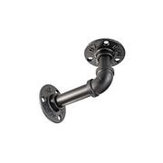 Rustic Pipe Bracket Shelf 60cm gallery detail image