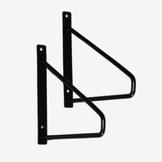 Black 200mm Shelf Bracket Hairpin gallery detail image