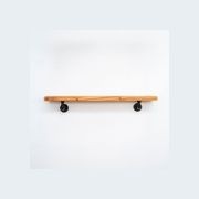 Rustic Pipe Bracket Shelf 130cm gallery detail image
