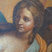 Large Italian Antique Oil Painting of Aurora & Apollo gallery detail image