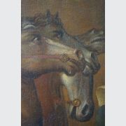 Large Italian Antique Oil Painting of Aurora & Apollo gallery detail image