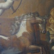 Large Italian Antique Oil Painting of Aurora & Apollo gallery detail image