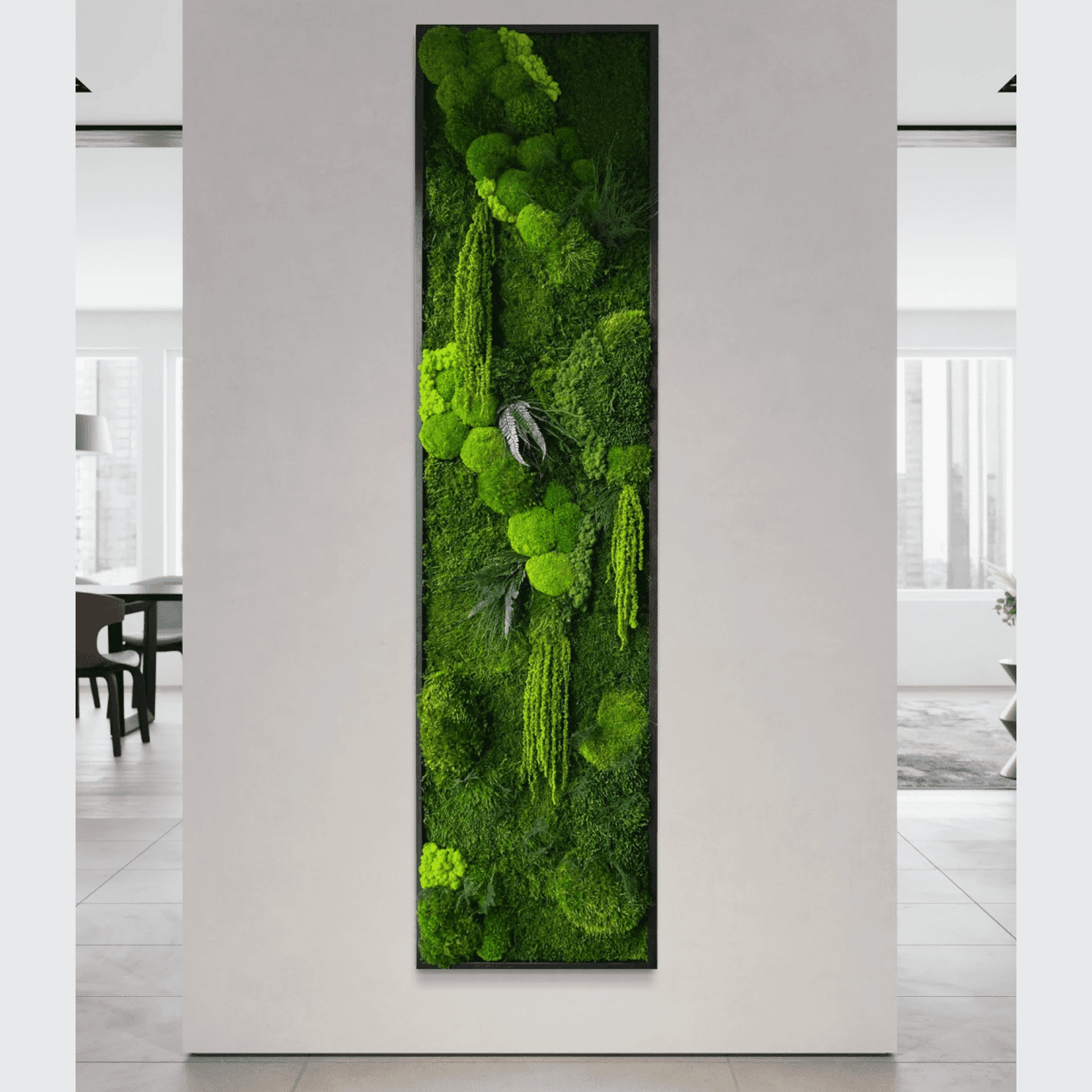 Moss Wall Art - Hanging Skinny Forest gallery detail image