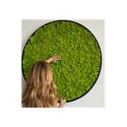 Round Moss Wall Art - Solo Reindeer gallery detail image