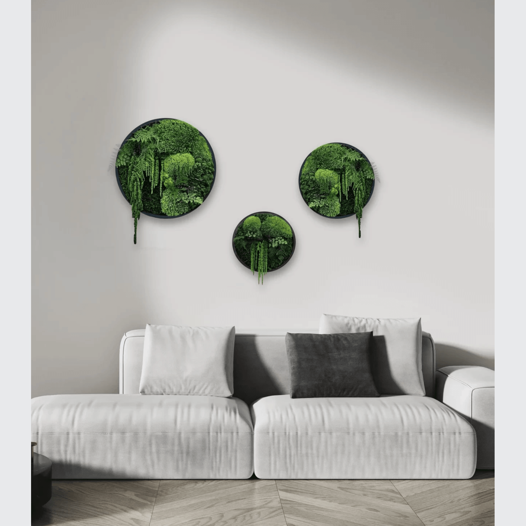 Round Moss Wall Art - Forest gallery detail image