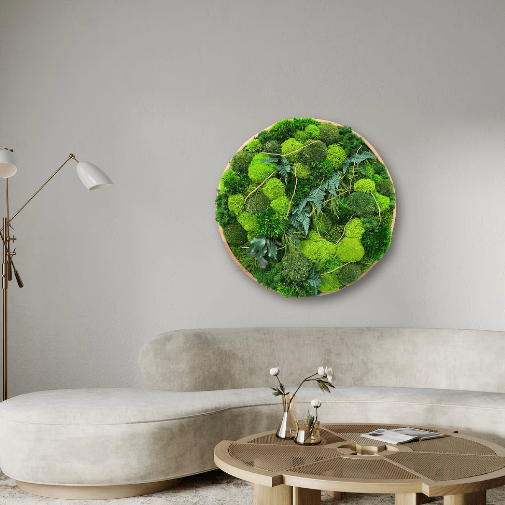 Round Moss Wall Art - Leticia gallery detail image