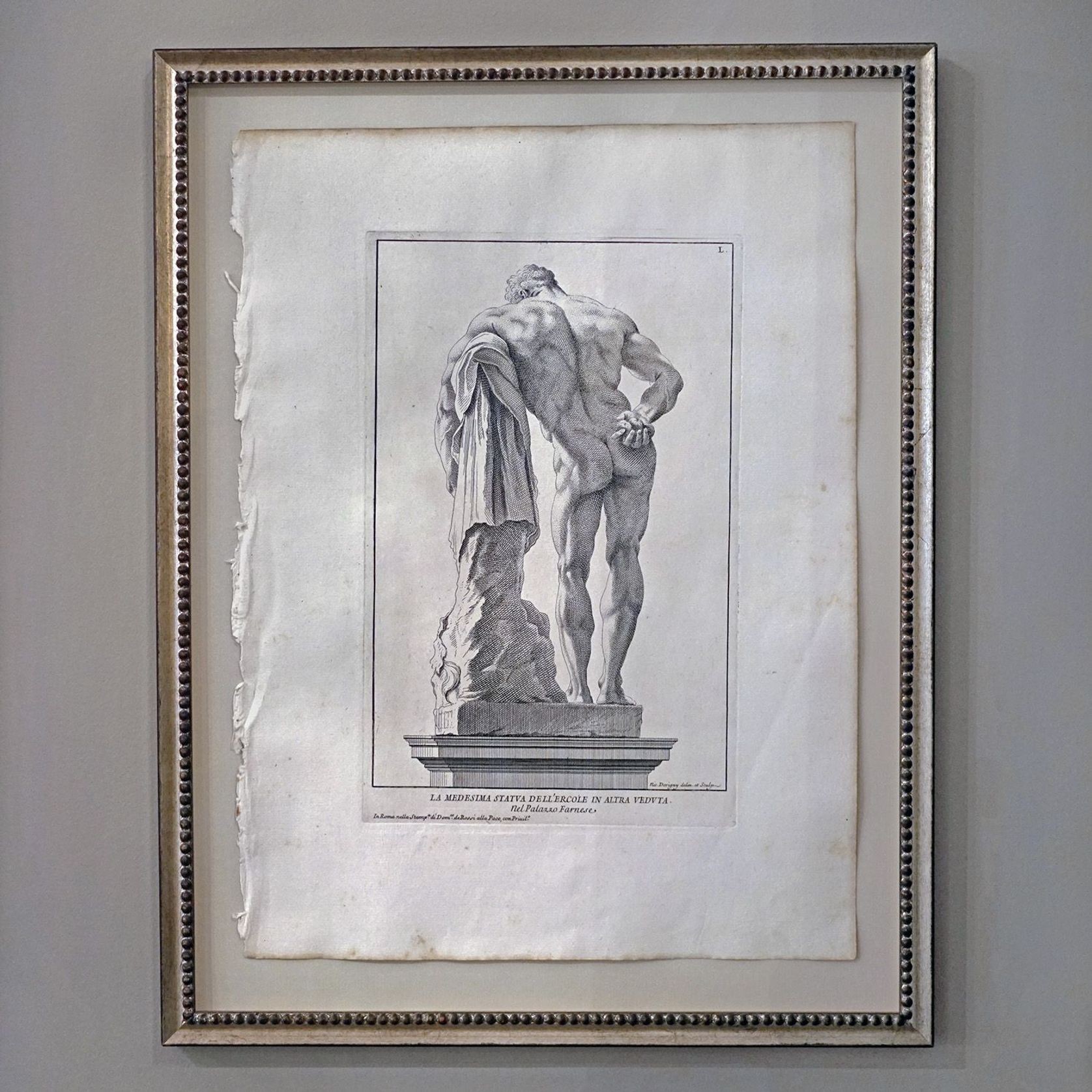 Antique Italian Classical Engraving gallery detail image