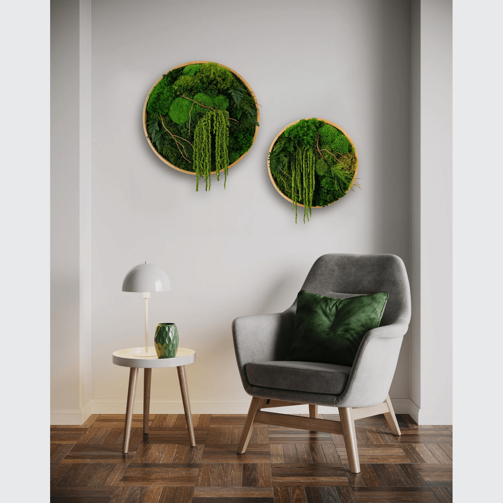Round Moss Wall Art - Enchanted Forest gallery detail image