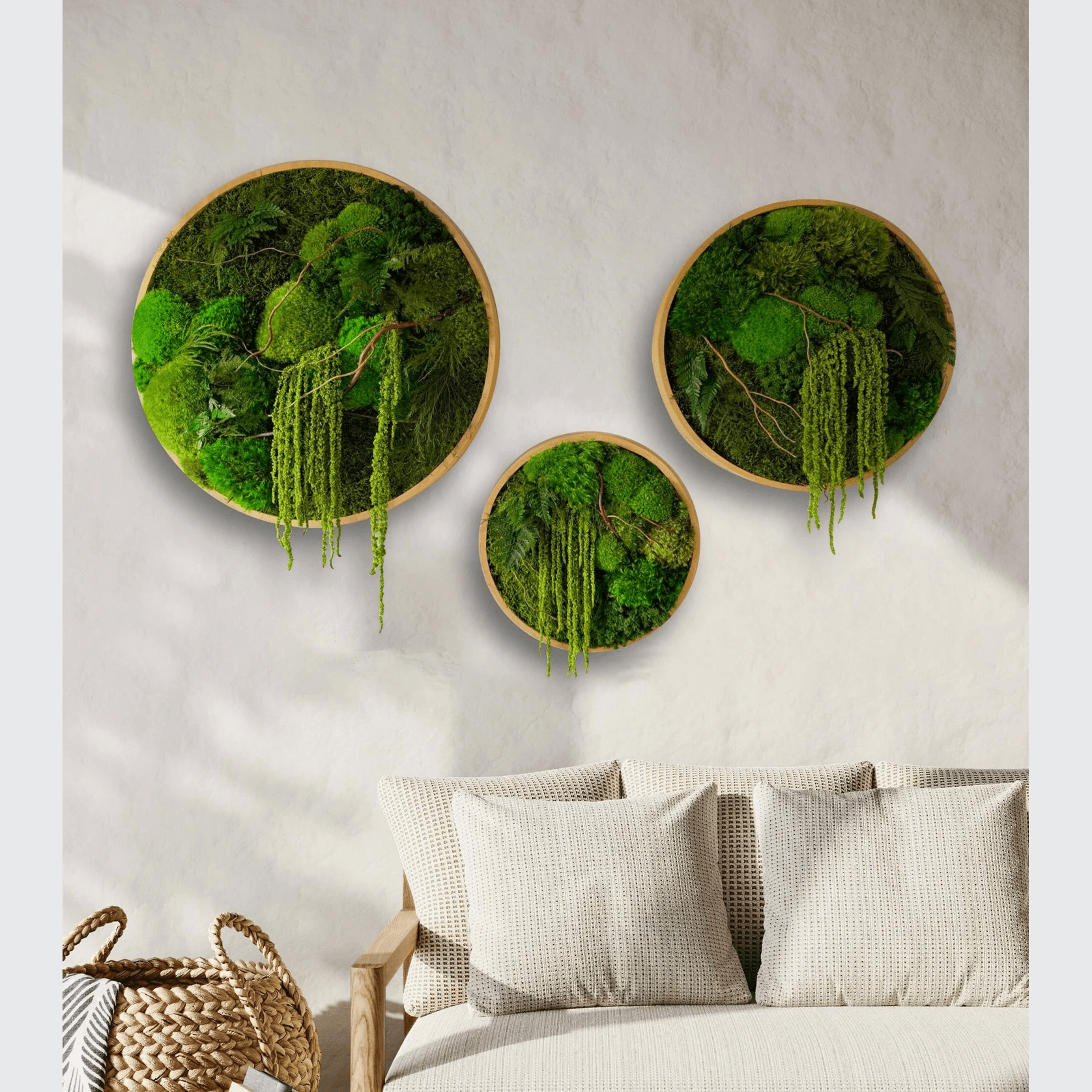 Round Moss Wall Art - Enchanted Forest gallery detail image