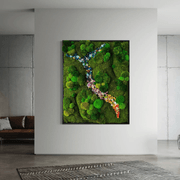 Moss Wall Art - Cascade of Flowers II gallery detail image