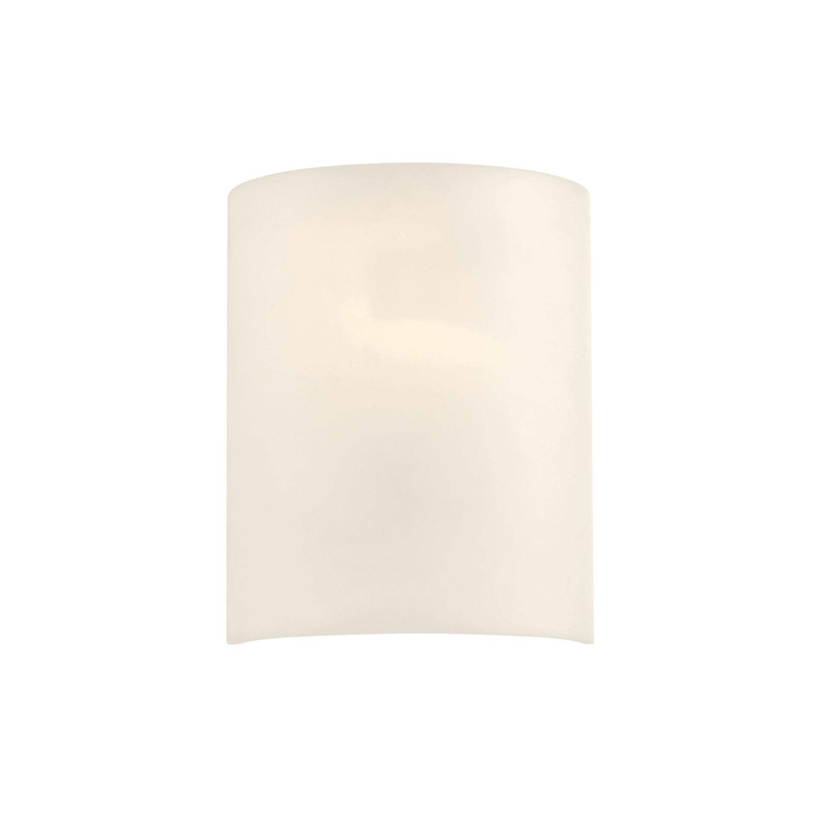 Alabaster 1 Light Curved Wall Light in Faux White gallery detail image
