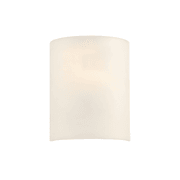 Alabaster 1 Light Curved Wall Light in Faux White gallery detail image