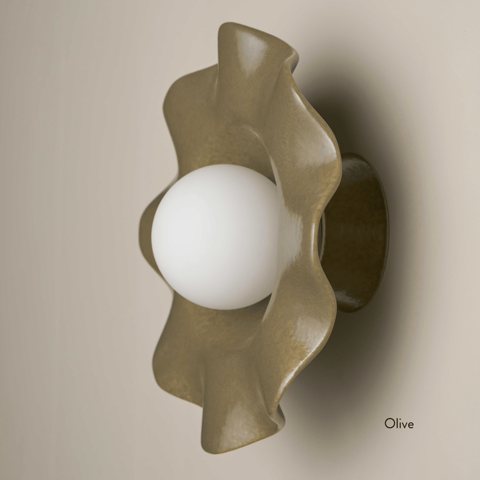 Ceramic Wall Pearl Sconce Light gallery detail image