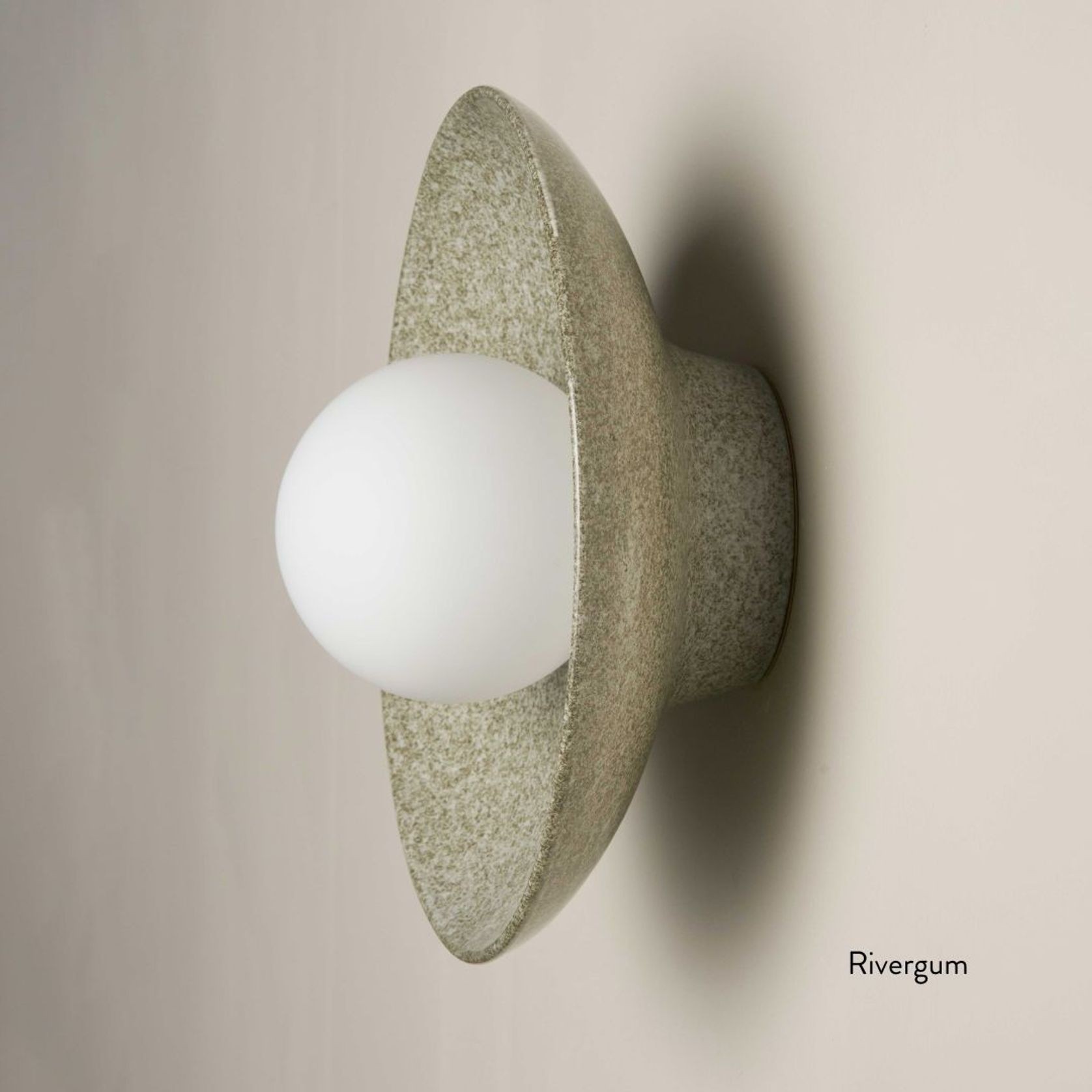 Ceramic Wall Dish Sconce Light gallery detail image