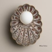 Ceramic Wall Oyster Sconce Light gallery detail image