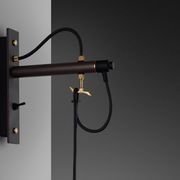 Hooked Wall Light - Nude/Graphite gallery detail image