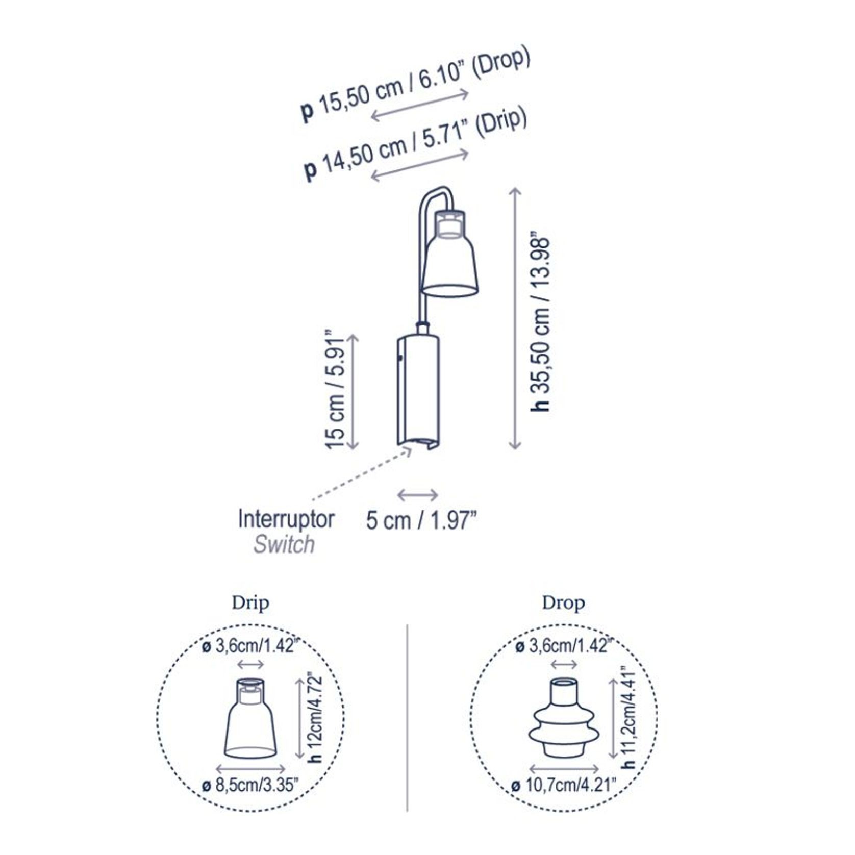 Drip/Drop A/02 Wall Light gallery detail image