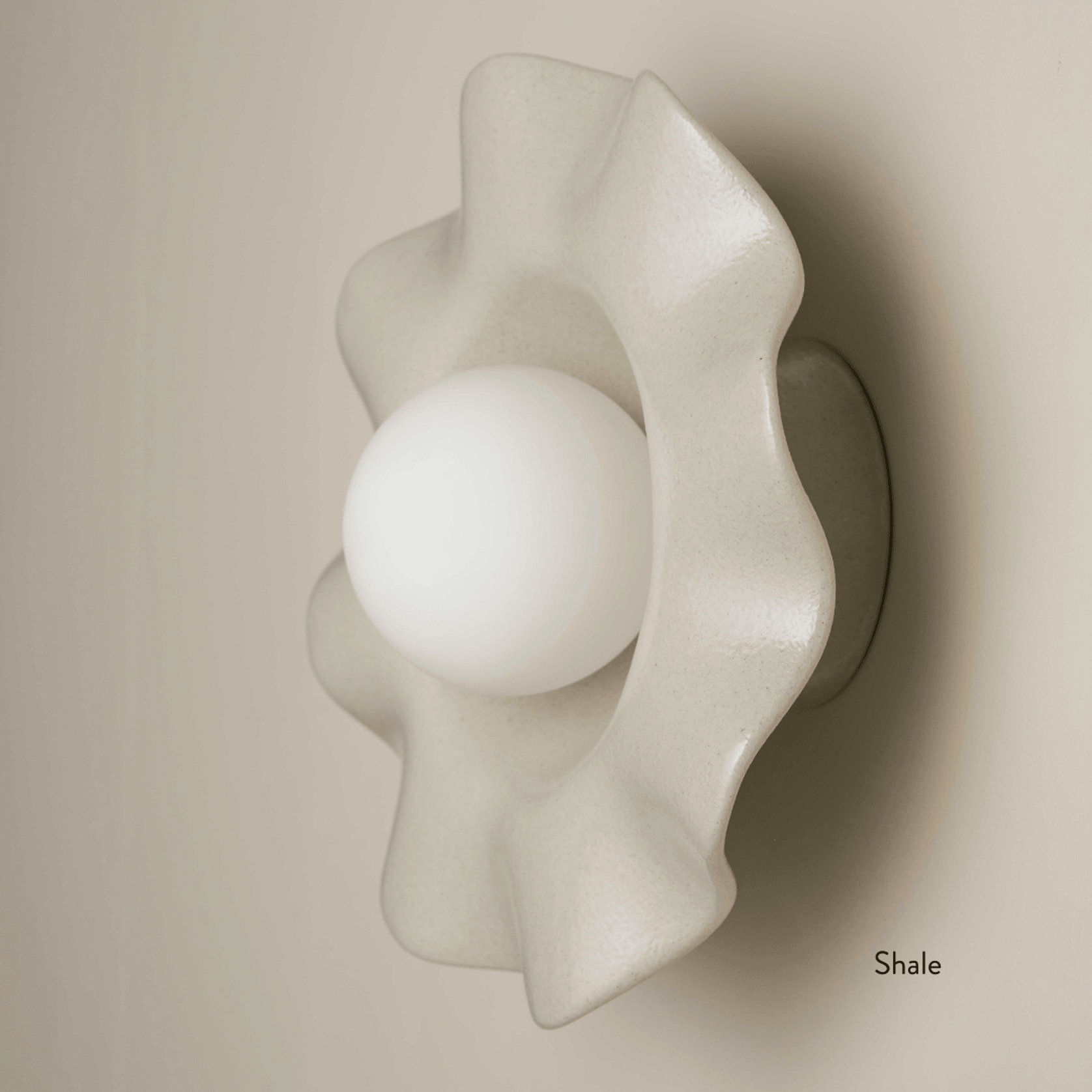 Ceramic Wall Pearl Sconce Light gallery detail image