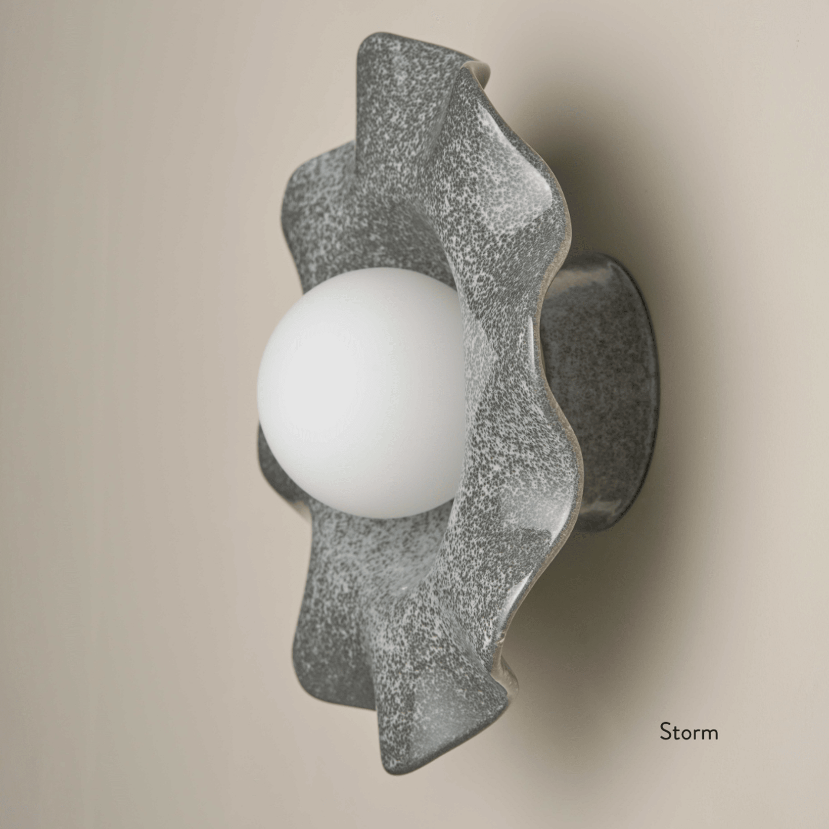 Ceramic Wall Pearl Sconce Light gallery detail image