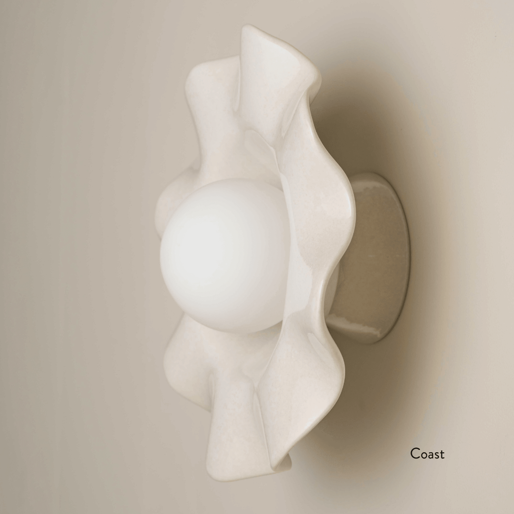 Ceramic Wall Pearl Sconce Light gallery detail image