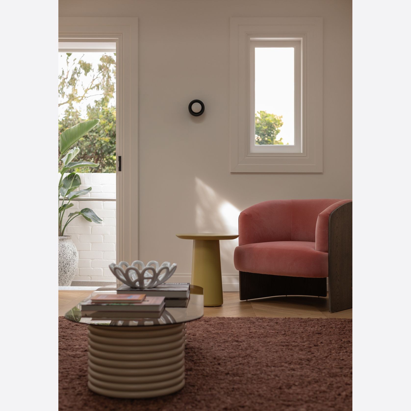 Silo Mini Sconce | American Oak - Black gallery detail image