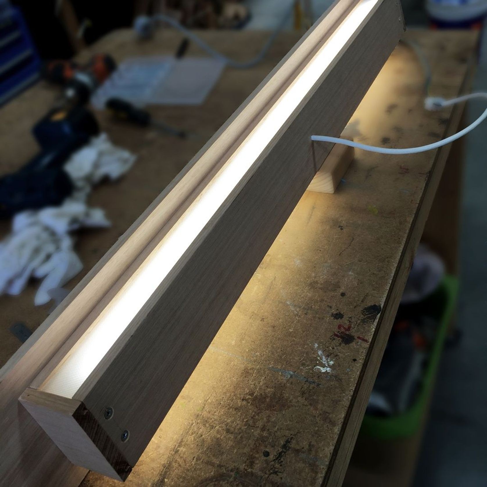 Truss Dado Timber Wall Light gallery detail image