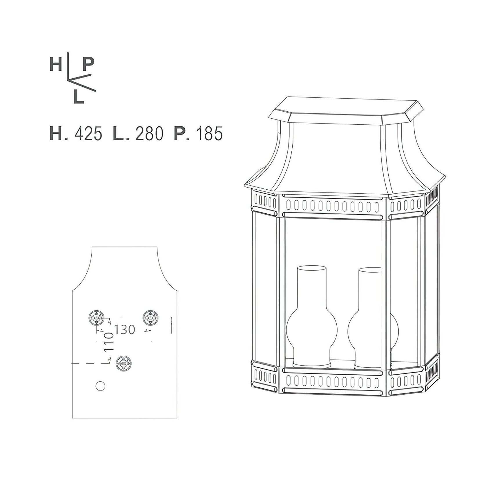 Louis Philippe 2 Wall Light gallery detail image