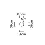 Lumi Sfera 9cm | Wall Light gallery detail image